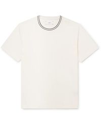 MR P. - Striped Organic And Recycled Cotton-Jersey T-Shirt - Lyst