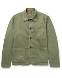 Barena - Visal Crinkled-cotton Overshirt - Lyst