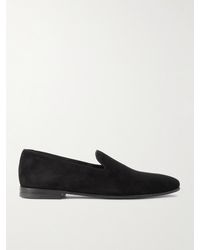 Manolo Blahnik - Mario Suede Loafers - Lyst
