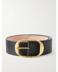 Tom Ford - 4cm Logo-engraved Full-grain Leather Belt - Lyst