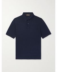 Loro Piana - Slim-Fit Wool, Silk And Cashmere-Blend Polo Shirt - Lyst