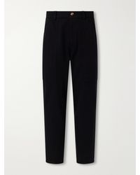 Brunello Cucinelli - Straight-Leg Cotton-Twill Trousers - Lyst