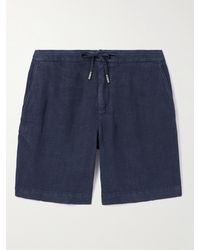 MR P. - Straight-leg Linen Drawstring Bermuda Shorts - Lyst