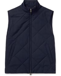 Canali - Quilted Shell Gilet - Lyst