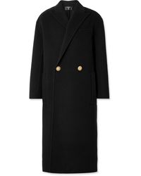 Balmain - Double-Breasted Virgin Wool And Cashmere-Blend Coat - Lyst