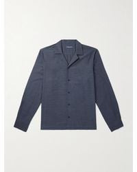 Frescobol Carioca - Safra Herringbone Cotton-Flannel Shirt - Lyst