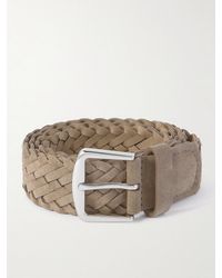 Loro Piana - 4Cm Woven Suede Belt - Lyst