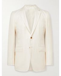 Gabriela Hearst - Irving Slim-fit Unstructured Wool, Silk And Linen-blend Twill Suit Jacket - Lyst