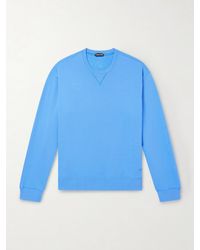 Tom Ford - Logo-embroidered Cotton-jersey Sweatshirt - Lyst