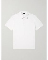 Brioni - Cotton-Piqué Polo Shirt - Lyst