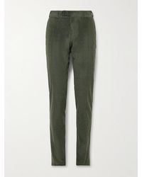 Canali - Kei Slim-fit Cotton-blend Corduroy Suit Trousers - Lyst