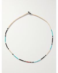 Mikia - Silver Multi-stone Beaded Necklace - Lyst
