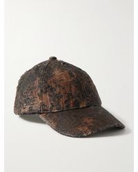 Acne Studios - Carliy Baseballkappe aus beschichtetem Baumwoll-Twill in Distressed-Optik - Lyst