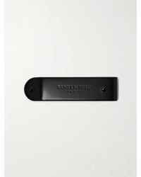 Saint Laurent - Logo-Engraved Gunmetal-Tone Money Clip - Lyst