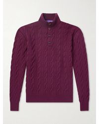 Ralph Lauren - Cable-knit Cashmere Sweater - Lyst