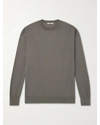 AURALEE - Luster Knitted T-Shirt - Lyst