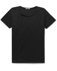 Nudie Jeans Roger Slub Organic Cotton-jersey T-shirt - Black