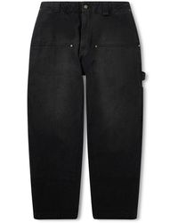 Willy Chavarria - Toluca Oversized Wide-Leg Distressed Cotton-Canvas Trousers - Lyst