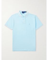 Polo Ralph Lauren - Slim-Fit Logo-Embroidered Cotton-Piqué Polo Shirt - Lyst