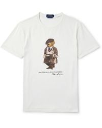 Polo Ralph Lauren - Slim-Fit Printed Cotton-Jersey T-Shirt - Lyst