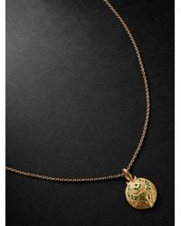 Elhanati - Star Sign Taurus Emerald Pendant Necklace - Lyst