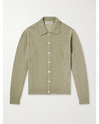 Our Legacy - Evening Polo Alpaca And Wool-Blend Cardigan - Lyst
