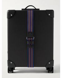 Globe-Trotter No Time To Die 18" Leather-trimmed Carbon Fibre Carry-on Suitcase - Black
