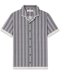 Orlebar Brown - Hibbert Rills Camp-collar Printed Cotton Shirt - Lyst