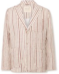 Kardo - Hugh Embroidered Striped Cotton Suit Jacket - Lyst