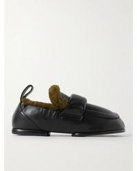 Dries Van Noten - Shearling-lined Leather Loafers - Lyst