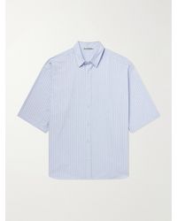 Acne Studios - Soffia Striped Cotton-Poplin Shirt - Lyst