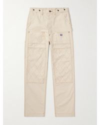 Kapital - Lumber Straight-leg Embroidered Cotton-canvas Cargo Trousers - Lyst