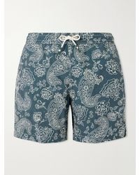 Hartford - Straight-Leg Mid-Length Printed Swim Shorts - Lyst