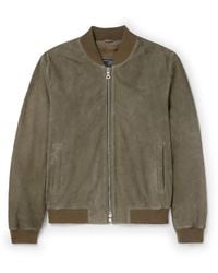 MR P. - Suede Bomber Jacket - Lyst