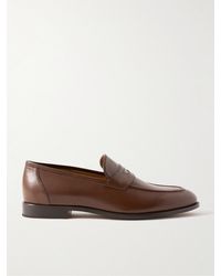 Loro Piana - Sergio Walk Leather Penny Loafers - Lyst