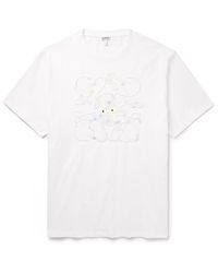 Loewe x Suna Fujita Submarine cotton jersey  Tシャツ x Suna Fujita Submarine cotton jersey T-shirt in green