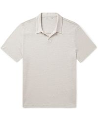 Onia - Shaun Linen-jersey Polo Shirt - Lyst