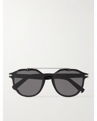 Dior - Diorblacksuit Ri Round-Frame Acetate And-Tone Sunglasses - Lyst