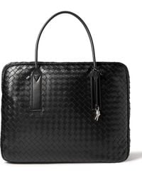 Bottega Veneta - Intrecciato Large Embellished Leather Briefcase - Lyst