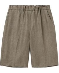Piacenza 1733 - Tapered Linen-Twill Bermuda Shorts - Lyst