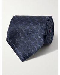Gucci - 8Cm Logo-Jacquard Silk Tie - Lyst
