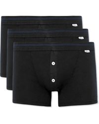 Vest + Shorts Dipper & Crane Underwear Set 4 Piece Set Schiesser Boys Blue/White