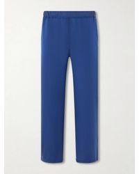 Remi Relief - Straight-leg Silk And Cotton-blend Satin Trousres - Lyst