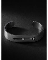 Messika - Move Graphite Titanium Diamond Cuff - Lyst