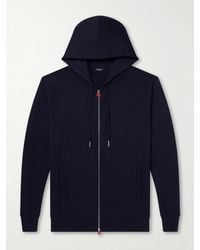 Kiton - Cotton-Jersey Zip-Up Hoodie - Lyst