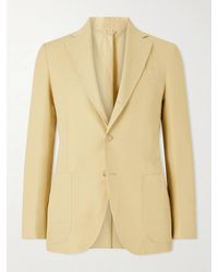 De Petrillo - Linen And Cotton-Blend Blazer - Lyst