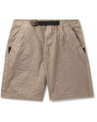 Stone Island - Panama-Tc Straight-Leg Belted Garment-Dyed Nylon Bermuda Shorts - Lyst
