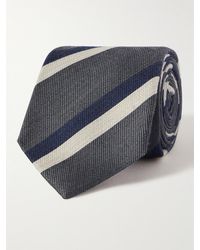 Brunello Cucinelli - 8cm Striped Silk-jacquard Tie - Lyst