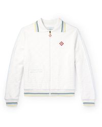 Casablanca - Logo-jacquard Cotton-blend Terry Track Jacket - Lyst