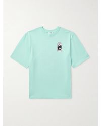 CASABLANCA - Sunset Valley Printed Organic Cotton-Jersey T-Shirt - Lyst